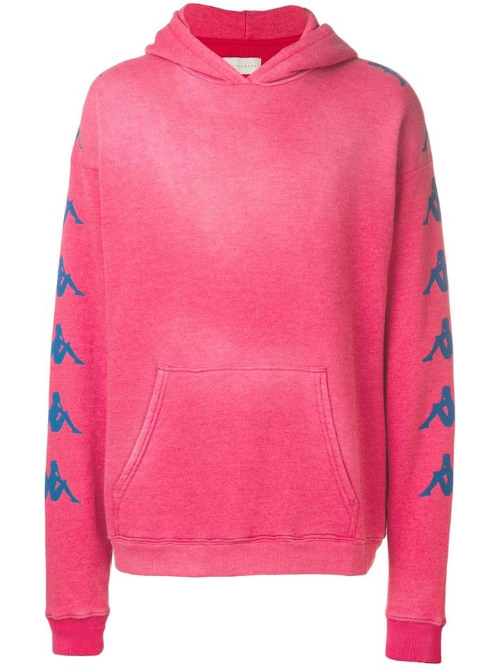 Paura Branded Sleeve Hoodie - Red