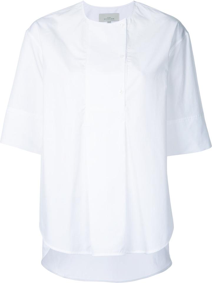Studio Nicholson - Classic T-shirt - Women - Cotton - 1, White, Cotton