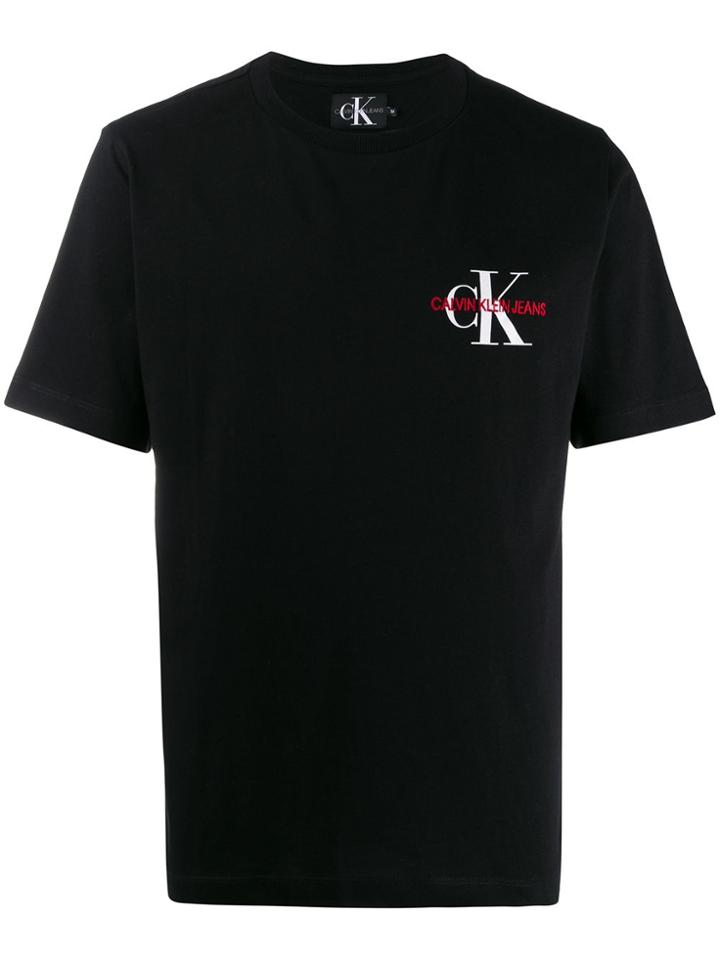 Calvin Klein Jeans Embroidered Logo T-shirt - Pink