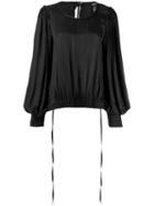 Ann Demeulemeester Elasticated Waist Blouse - Black