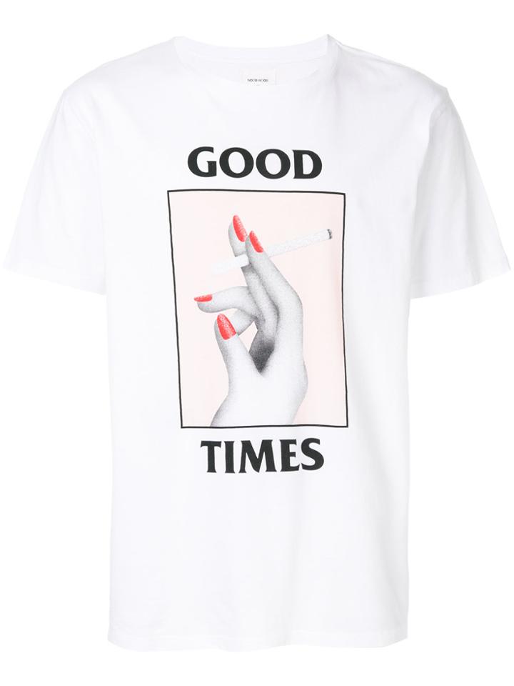Wood Wood Good Times T-shirt - White