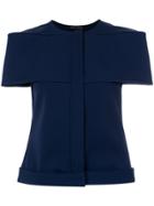 Erika Cavallini Pleated Panel Blouse - White