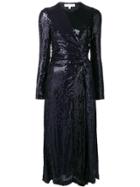 Galvan Sequined Pinwheel Dress - Black