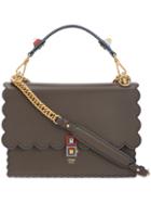 Fendi - Scalloped Kan I Shoulder Bag - Women - Leather - One Size, Brown, Leather