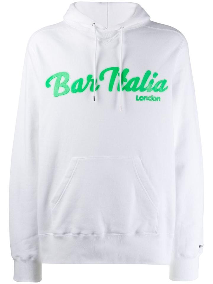 Sacai Logo Hoodie - White