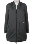 Woolrich Full-zipped Coat - Grey