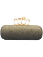 Alexander Mcqueen Knuckle Box Clutch - Metallic