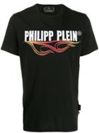 Philipp Plein Logo Print Crew Neck T-shirt - Black