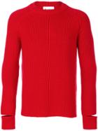 Dondup Open Cuff Knit Pullover - Red