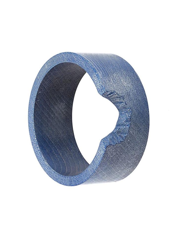 Ports 1961 Cut-out Bracelet, Women's, Size: S, Blue, Wood