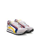 Dsquared2 Kids Logo Embroidered Lace-up Sneakers - White