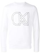 Ck Jeans New Logo Sweater - White