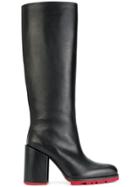 Jil Sander Tall Pointed Boots - Black