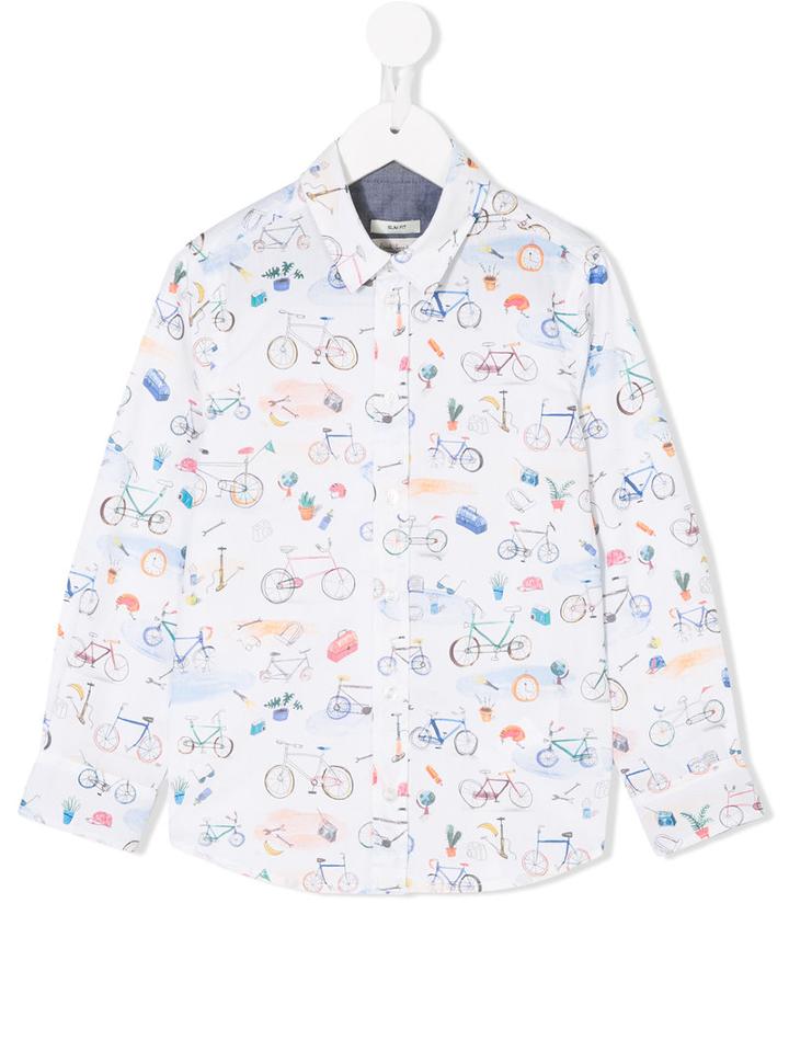 Paul Smith Junior - Bicycles Print Shirt - Kids - Cotton - 6 Yrs, White