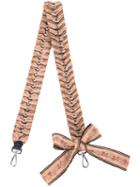 Fendi - Floral Bow Interchangeable Strap - Women - Cotton/calf Leather - One Size, Women's, Brown, Cotton/calf Leather