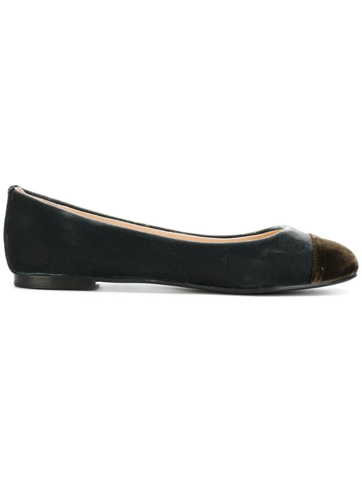 Anna Baiguera Panelled Ballerina Shoes - Grey