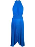 A.l.c. Halter Neck Pleated Dress - Blue