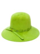 Gucci Leather Trimmed Hat - Green