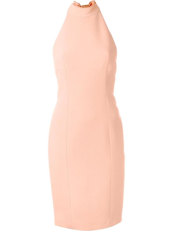 Capucci Halterneck Fitted Dress, Women's, Size: 38, Yellow/orange, Viscose/spandex/elastane/silk