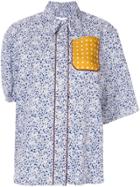 Walk Of Shame Floral Print Shirt - Blue