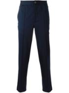 Lanvin Slim Fit Trousers, Men's, Size: 52, Blue, Cotton