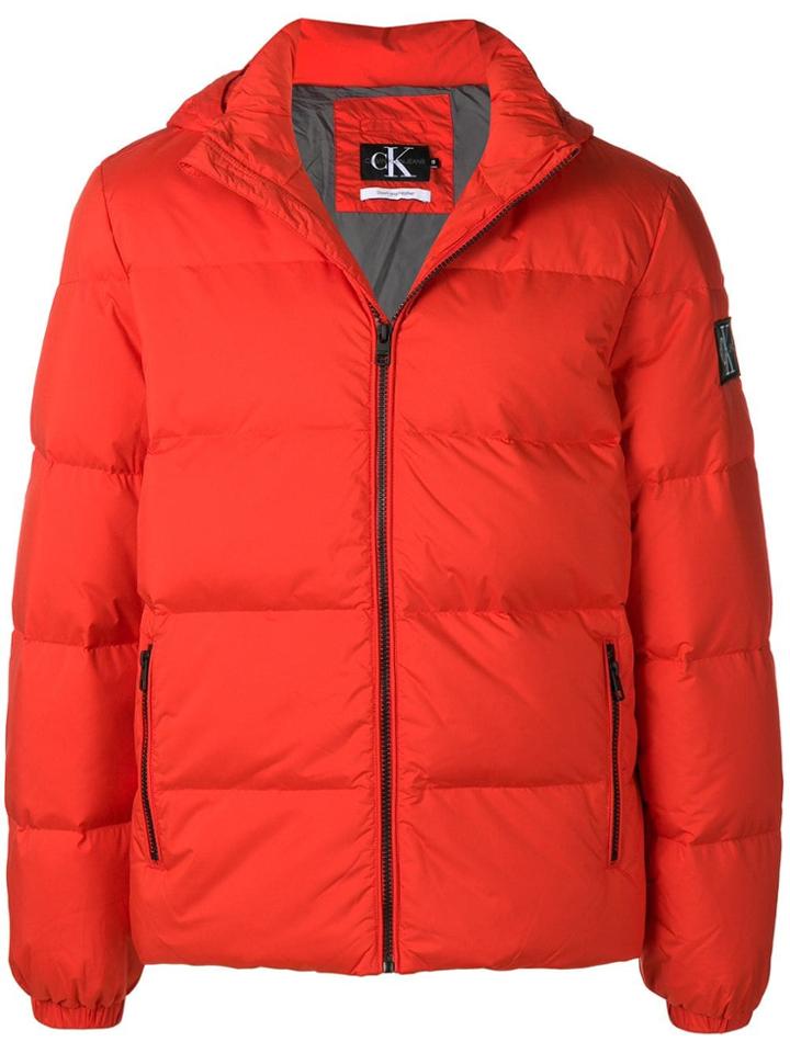 Calvin Klein Jeans Puffer Jacket - Red