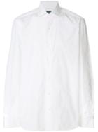 Barba Textured Pattern Shirt - White