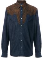 Saint Laurent Abstract Patterned Shirt - Black
