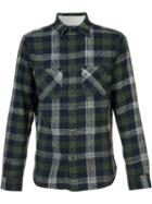 Alex Mill Chest Pockets Plaid Shirt, Men's, Size: Xl, Green, Cotton