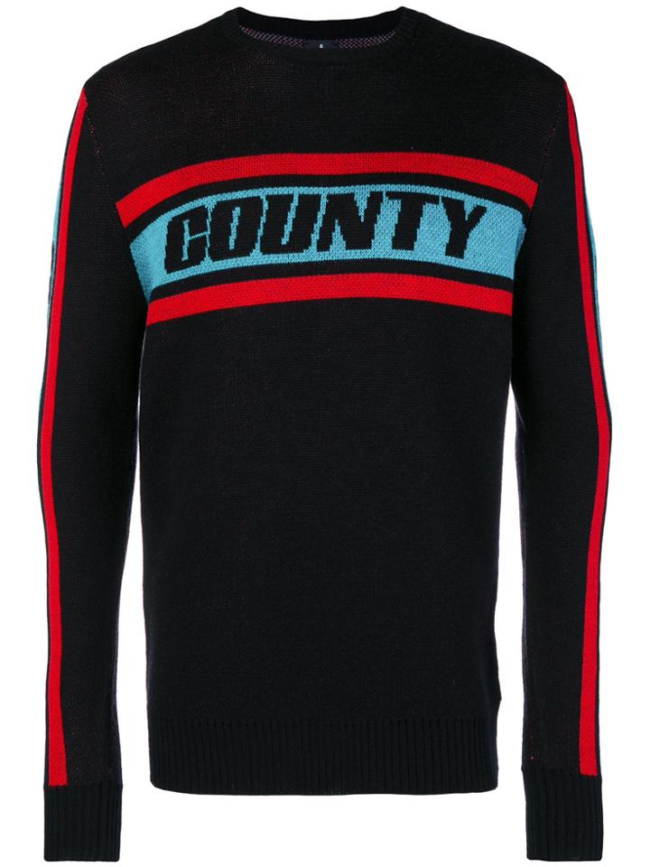 Marcelo Burlon County Of Milan Colour Band Sweater - Black