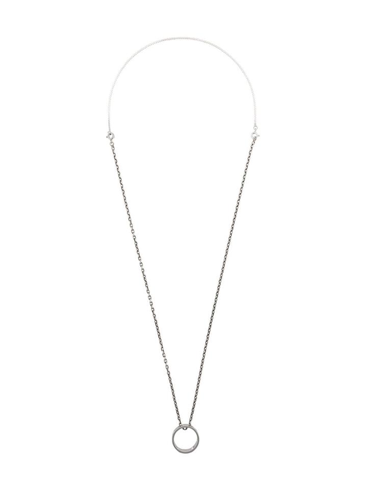 Maison Margiela Ring Pendant Necklace - Silver