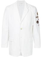 Comme Des Garçons Vintage Patches Detail Blazer - White