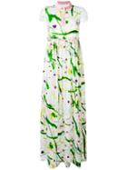 Si Jay Abstract Print Dress, Women's, Size: 42, Viscose/silk
