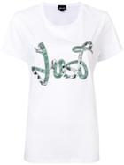 Just Cavalli Sequin Embellished T-shirt - White