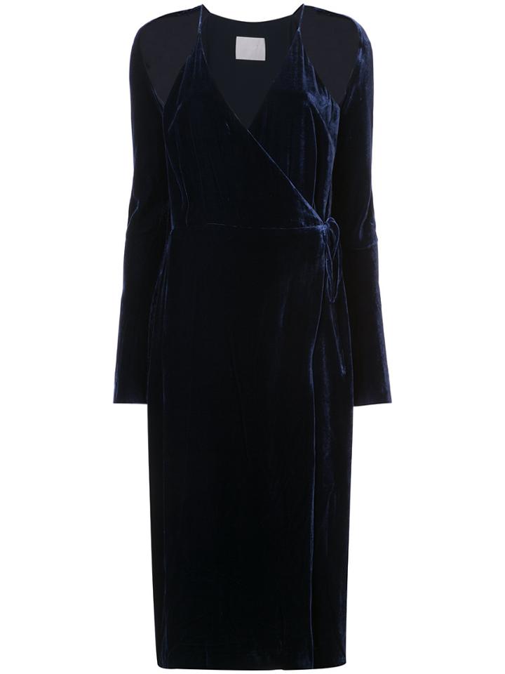Dion Lee Shift Wrap Dress - Blue