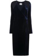 Dion Lee Shift Wrap Dress - Blue
