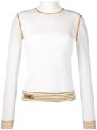 Fendi Knitted Logo Jumper - White
