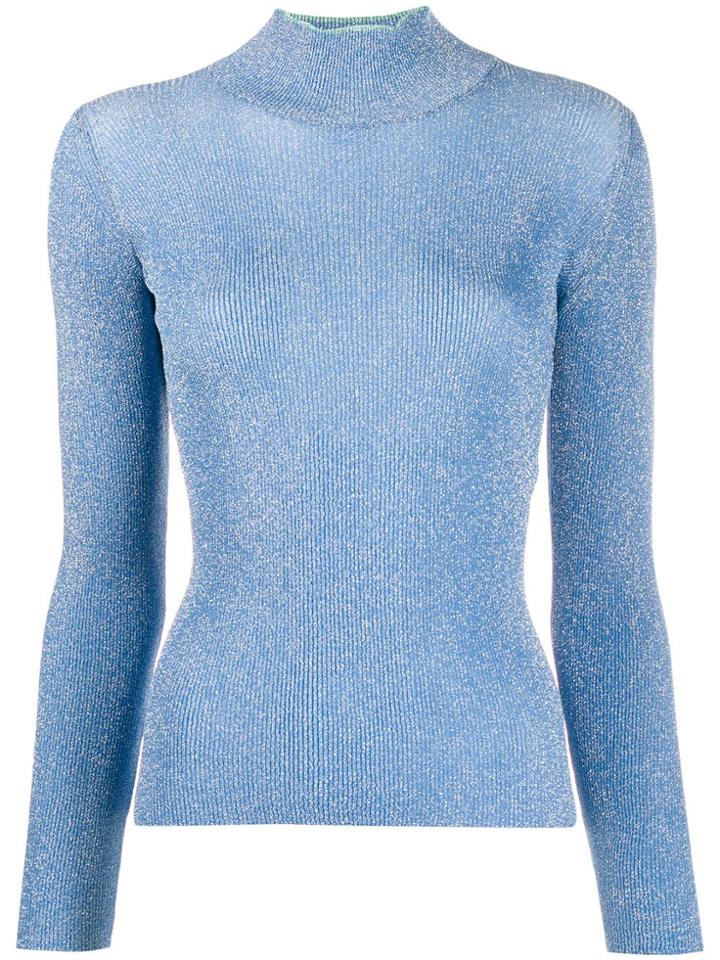 Missoni Ribbed Design Jumper - Blue