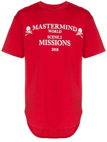 Mastermind Japan Mastermind Missons Long Tee Red