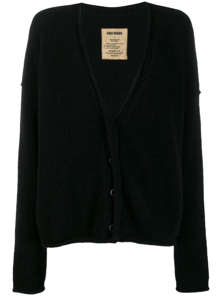 Uma Wang Loose-fit Knit Cardigan - Black