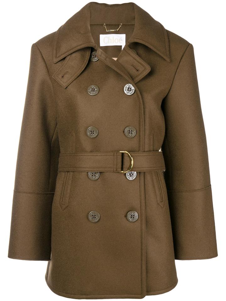 Chloé Belted Trench Coat - Brown