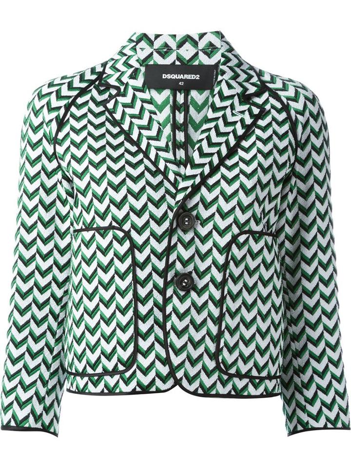 Dsquared2 Chevron Pattern Blazer