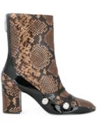 No21 Snakeskin-effect Boots