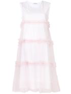 P.a.r.o.s.h. Tulle T-shirt Dress - White