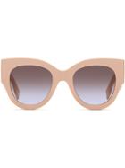 Fendi Eyewear Oversized Frame Sunglasses - Pink