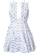 Alex Perry 'avery' Mini Dress, Women's, Size: 8, White, Cotton/polyamide/polyester