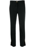 Versace Safety Pin Detailed Trousers - Black