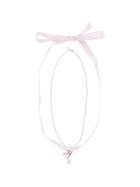 Miu Miu Dual Strand Pearl Necklace - Pink