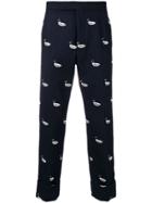 Thom Browne Duck Embroidery Trouser - Blue