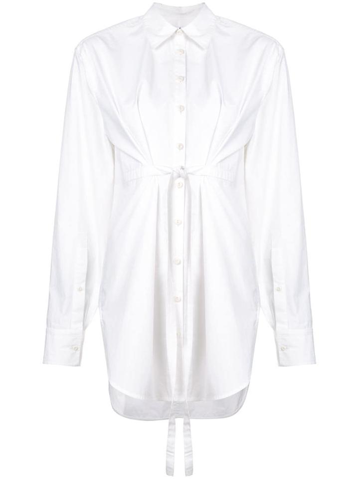 Proenza Schouler Pswl Poplin Tied Shirt - White